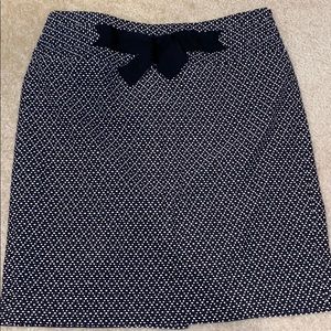 Ann Taylor Loft Black & White Tweed Skirt